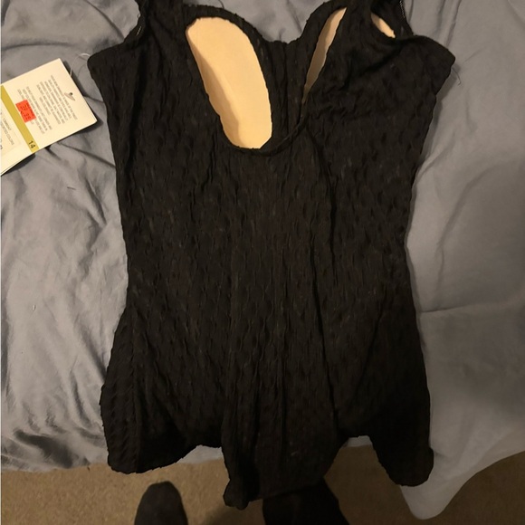 Maxine Of Hollywood Instant Minimizer NEW TAGS Size 14 Black Dress Cupped Midi - Picture 9 of 14